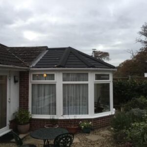 Solid Roof Replacement for Unique Round Conservatory