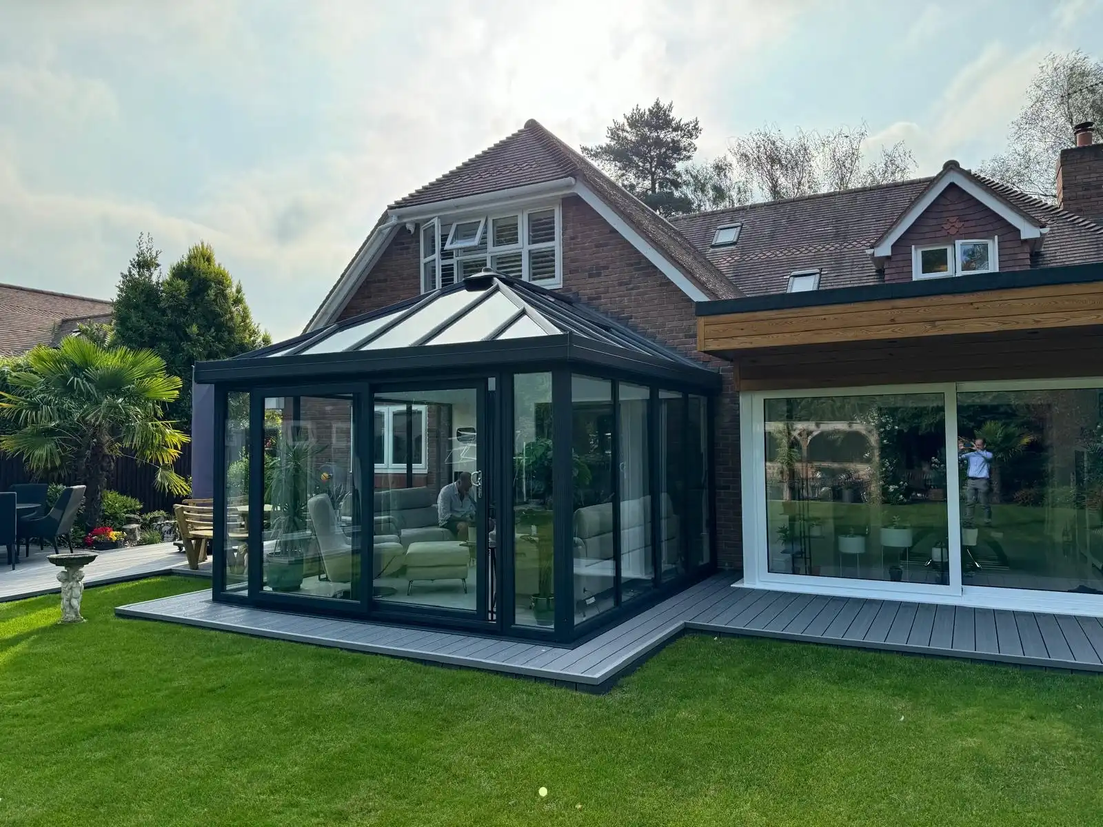 LIVin Room Hybrid Orangery with a Black Frame