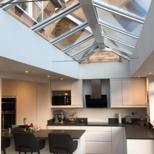 LivinRoom Extension with knockthrough RSJ kitchen in Poole