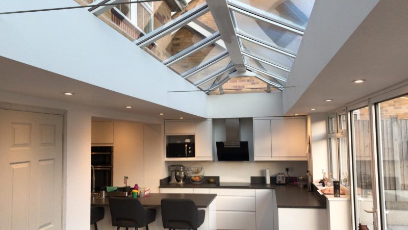 LivinRoom Extension with knockthrough RSJ kitchen in Poole