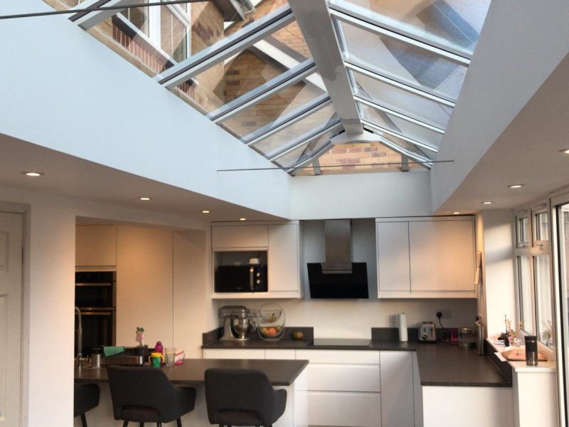 LivinRoom Extension with knockthrough RSJ kitchen in Poole