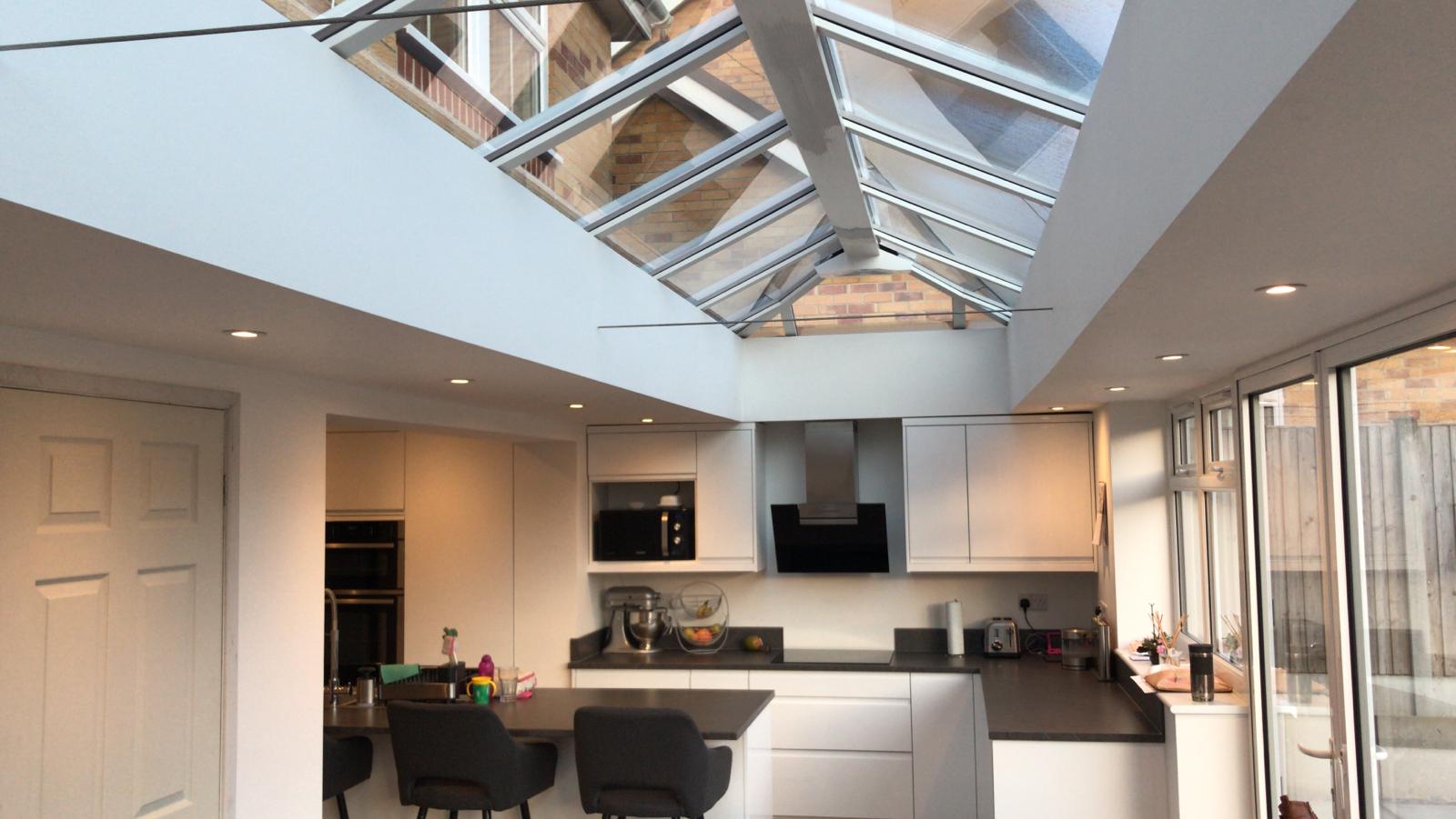 LivinRoom Extension with knockthrough RSJ kitchen in Poole